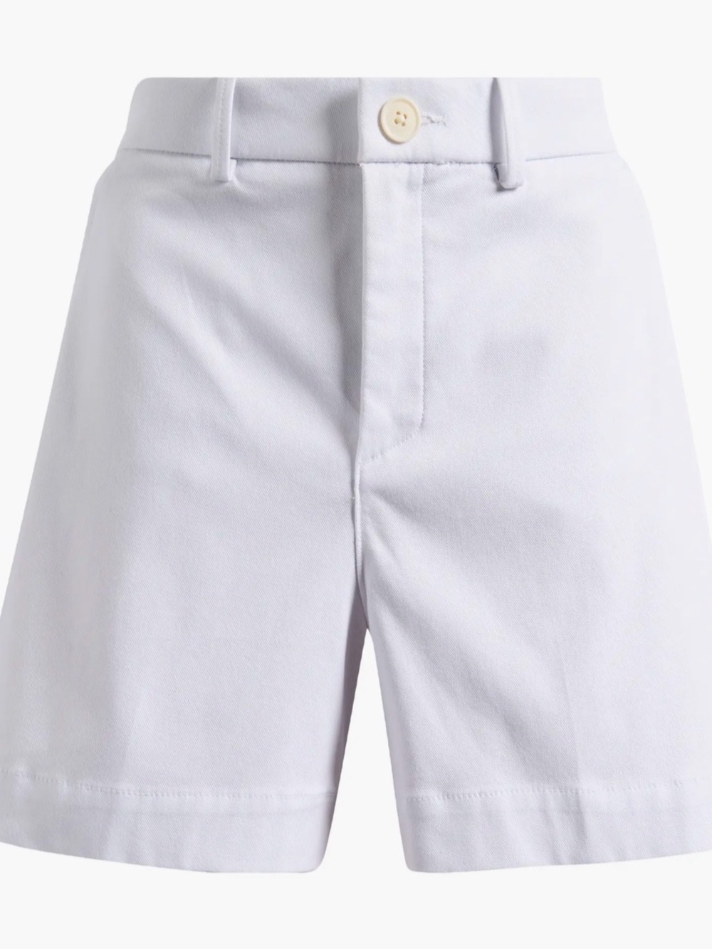 SPANX supersmooth™ Stretch Twill Shorts White flat front Sz S - Picture 5 of 11